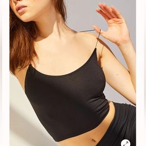 Free People intimately Skinny strap Brami Black NWOT m/l